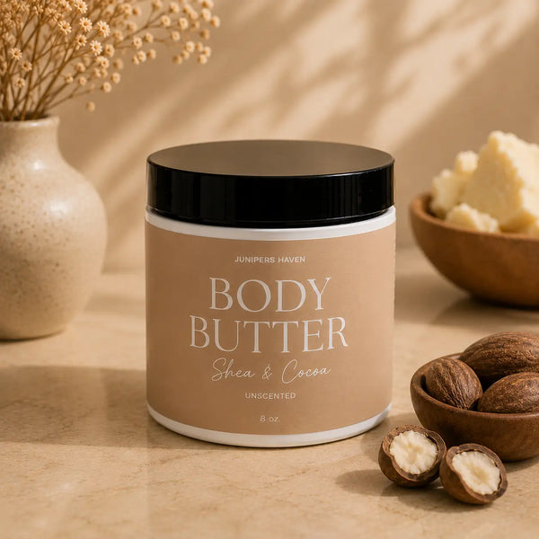 Shea & Cocoa (Unscented) Whipped Body Butter Junipers Haven Skincare