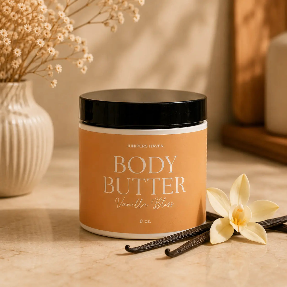 Vanilla Bliss Whipped Body Butter Junipers Haven Skincare